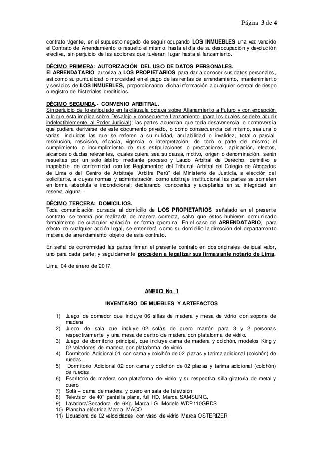 Modelo de contrato de arrendamiento inmuebles y muebles Modelo de contrato de arrendamiento inmuebles y muebles