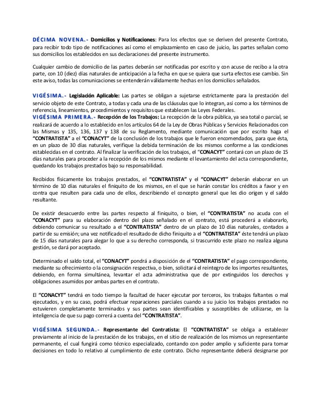 Modelo de contrato obra cendi