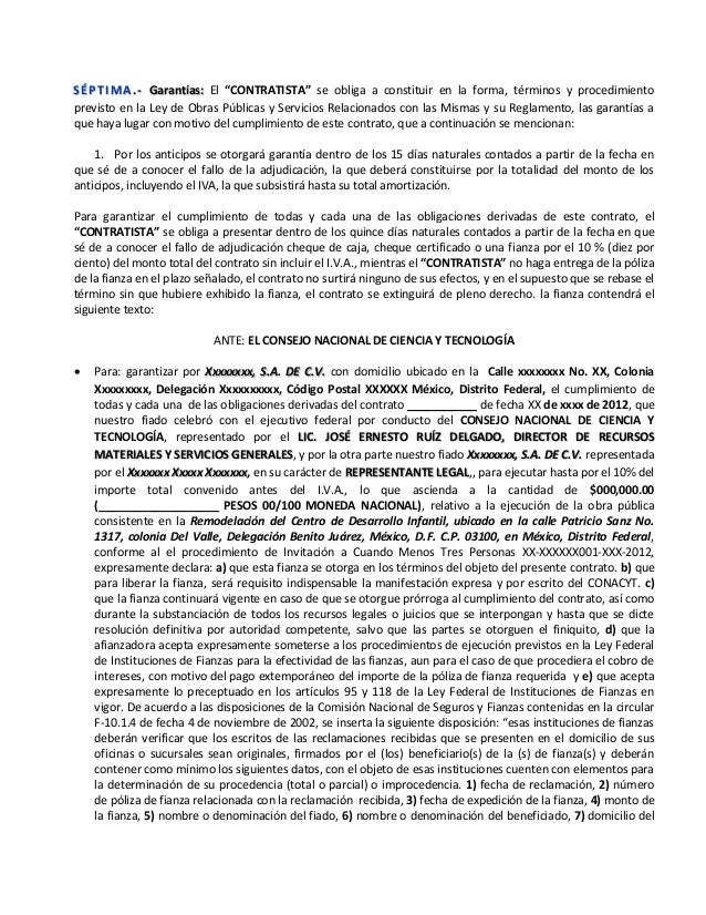 Modelo de contrato obra cendi