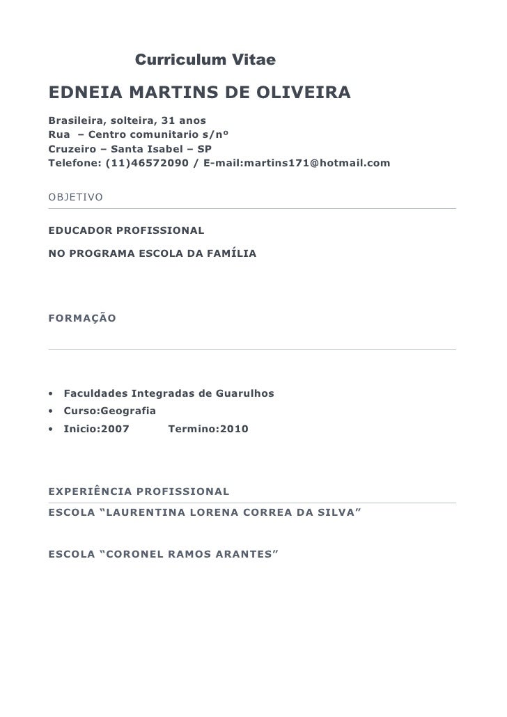 m odelo de curriculum