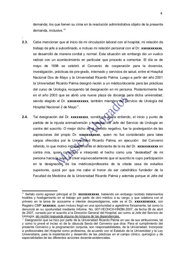 MODELO DE DEMANDA CONTENCIOSO ADMINISTRATIVO