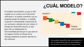 WOODGROVE
BANK 20
El modelo incremental, ya que es útil
cuando no se cuenta con el personal
suficiente y se puede comenzar con un
pequeño grupo de trabajo y a medida
se puede ir aumentando el personal de
ser necesario, además de esto reduce el
tiempo de desarrollo inicial, ya que
para ello se implementa la
funcionalidad parcial por lo que provee
un impacto frente al cliente de la
entrega temprana de partes operativas
del software.
¿CUÁL MODELO?
Este modelo especifica todo con precisión lo
que el sistema hará antes de desarrollarlo y
esto permite un control en la organización
 