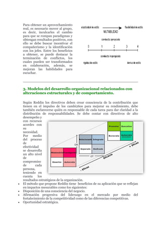 Modelos de desarrollo organizacional | PDF