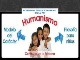 MODELO DE EDUCACION PARA EL
         SIGLO XXI
 