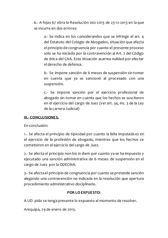 Modelo de alegato administrativo Modelo de alegato administrativo