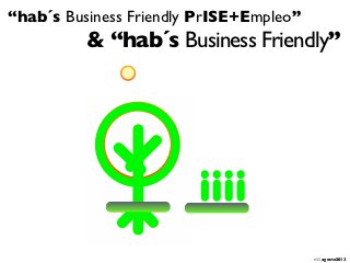 “hab´s Business Friendly PrISE+Empleo”
          & “hab´s Business Friendly”




                                         v1.1 agosto2012
 