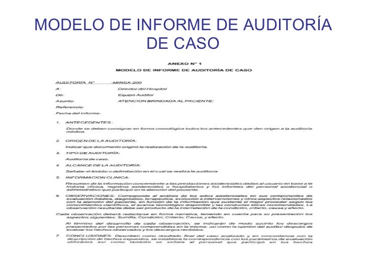 Modelo de relatorio de auditoria