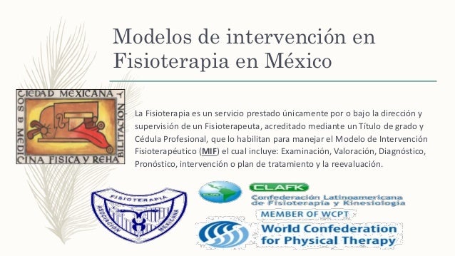 Modelo de intervención en fisioterapia en méxico