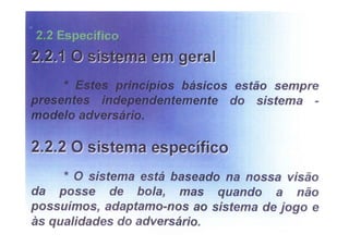 Modelo de jogo FCP - Mourinho