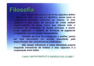 Modelo de jogo FCP - Mourinho