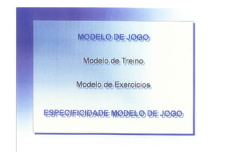 Modelo de jogo FCP - Mourinho