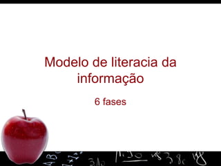 Modelo de literacia da informação 6 fases 