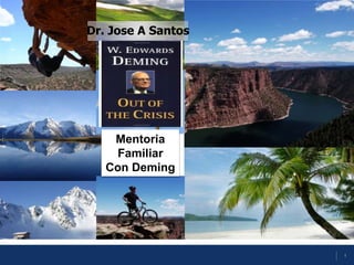 1
Dr. Jose A Santos
Mentoria
Familiar
Con Deming
 