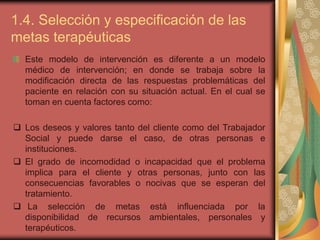 Modelo de modificacion de la conducta