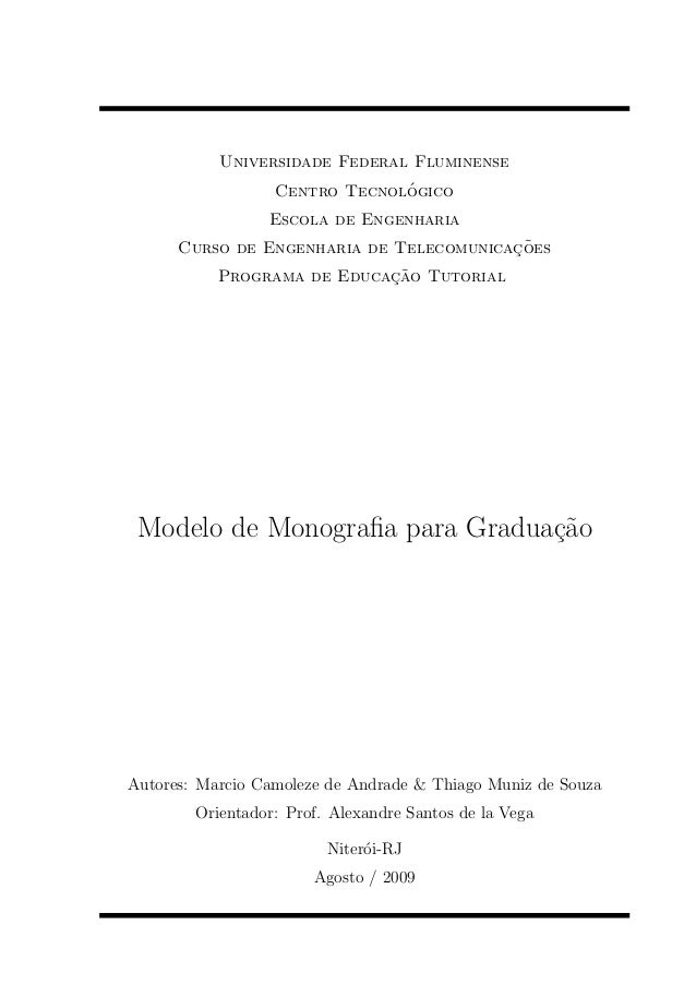Modelos de monografias prontas