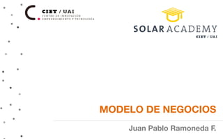MODELO DE NEGOCIOS 
Juan Pablo Ramoneda F.
 