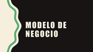 MODELO DE
NEGOCIO
 