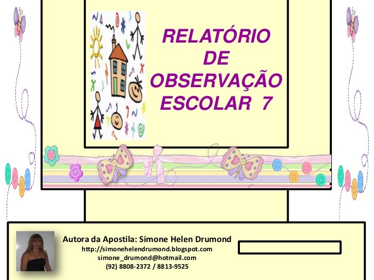 Relatorio de aluno com tdah