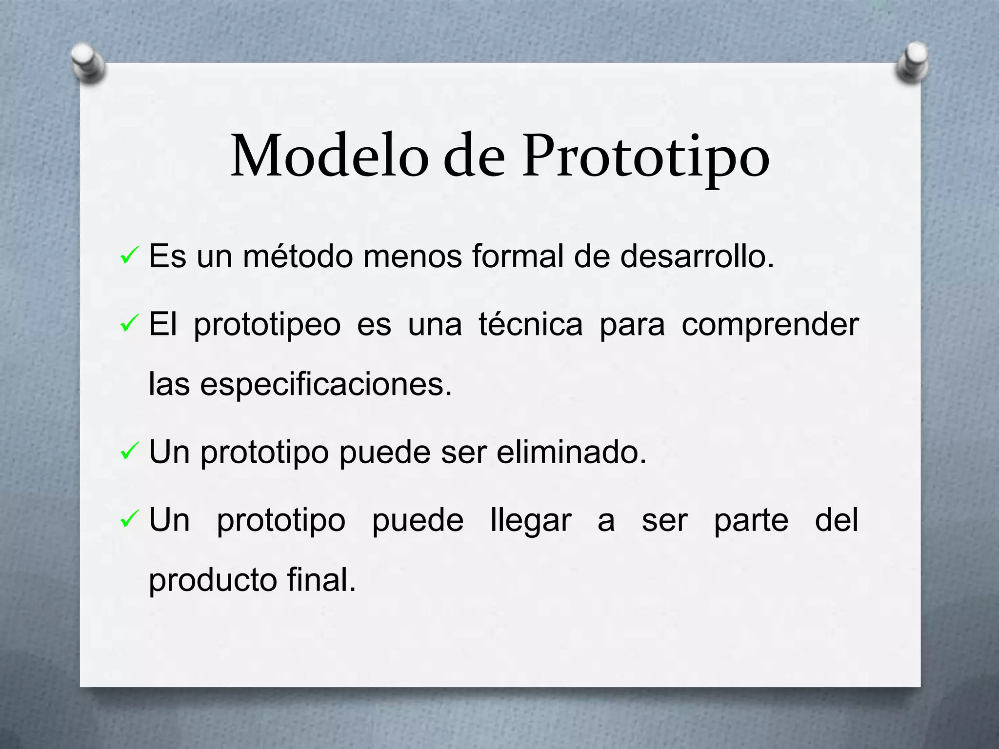 Modelo de prototipos | PPTX