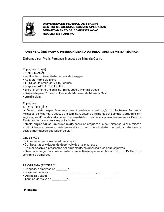 Modelos de relatorio tecnico
