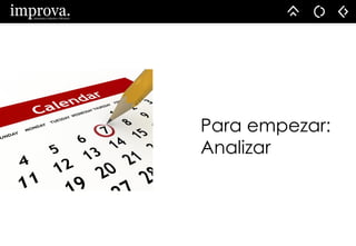Para empezar:
Analizar
 