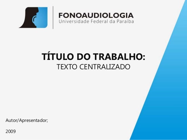 Apresentação seminario powerpoint