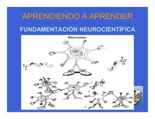 APRENDIENDO A APRENDER
FUNDAMENTACIÓN NEUROCIENTÍFICA
 