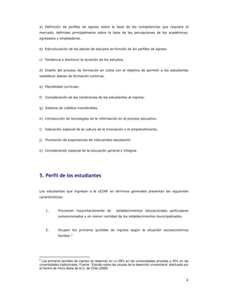 4!                                       '
                                                                                                   -
    '


    4                                                                               '


    4&


    4!      (                                                    ,




    4       6


4                                                                     '


'4                          -


54                                      '1


4 7


, %
4                           6


84                                                   '           '




-" '            )               $ $              $


/                                   '                    -        '                              '
            1           .



        #           %
                                                                                               9



        )           :                                    '           ';
                                )




2
  Los primeros quintiles de ingreso se observan en un 28% en las universidades privadas y 43% en las
universidades tradicionales. Fuente: “Estudio sobre las causas de la deserción universitaria” efectuado por
el Centro de micro datos de la U. de Chile (2008)


                                                                                                         4
 