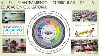 4. EL PLANTEAMIENTO CURRICULAR DE LA
EDUCACIÓN OBLIGATORIA.
 