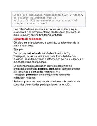 Modelo entidad relación