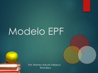 Modelo EPF

Por: Ramiro Aduviri Velasco
@ravsirius

 