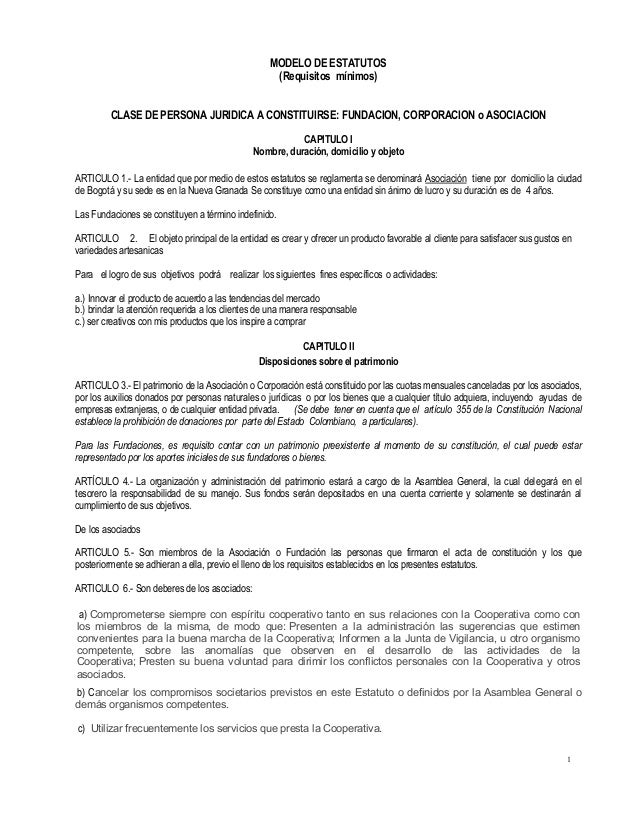 Modelo Estatutos Asociacion 3