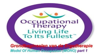 Grondbeginselen van de Ergotherapie
Model Of Human Occupation (MOHO) part 1
 