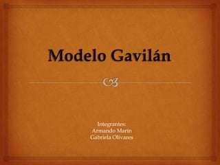 Modelo Gavilán Integrantes:  Armando Marín Gabriela Olivares 