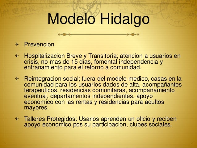 Modelo hidalgo y consame