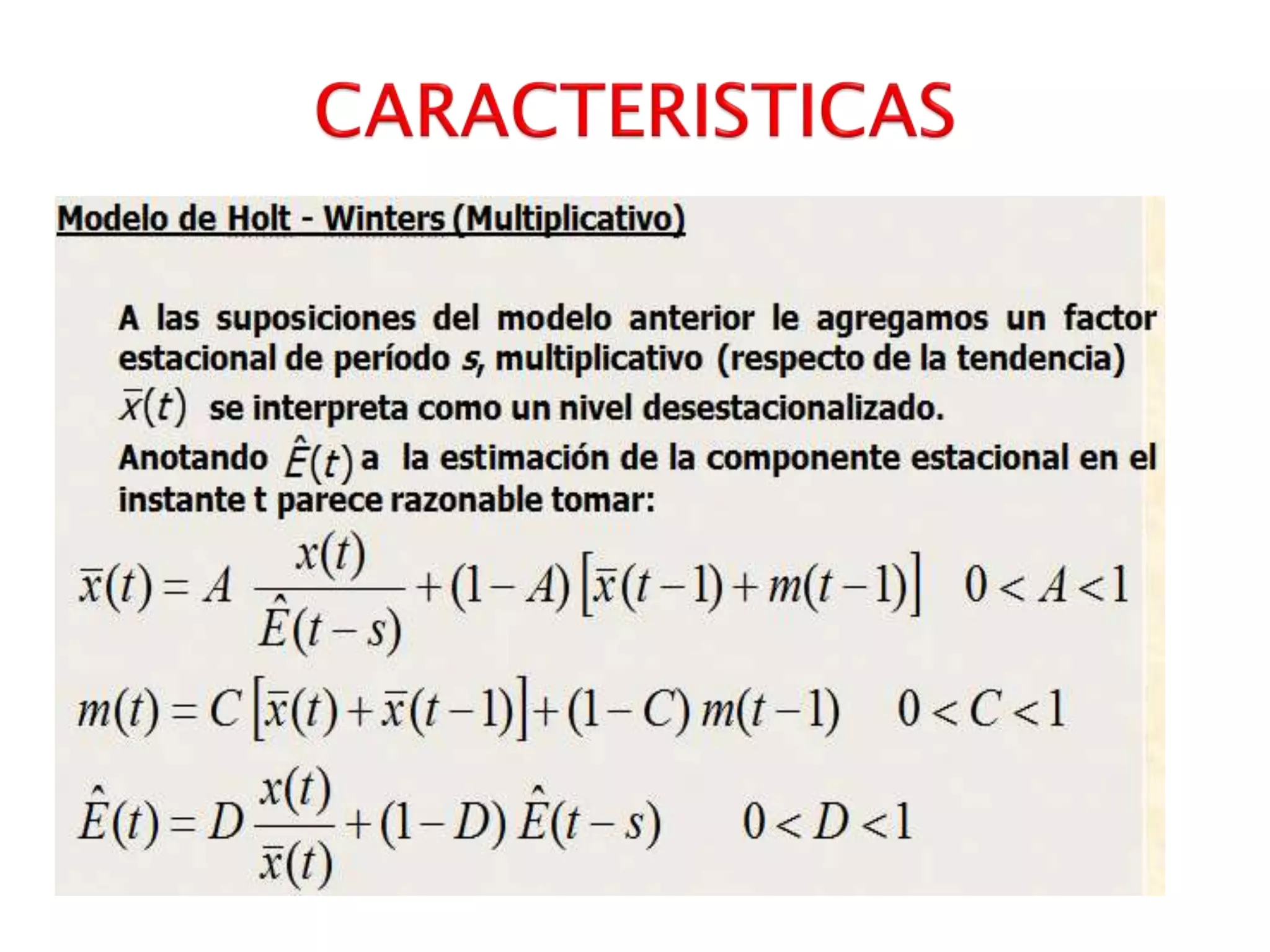 Modelo holt winters_multiplicativo | PPTX