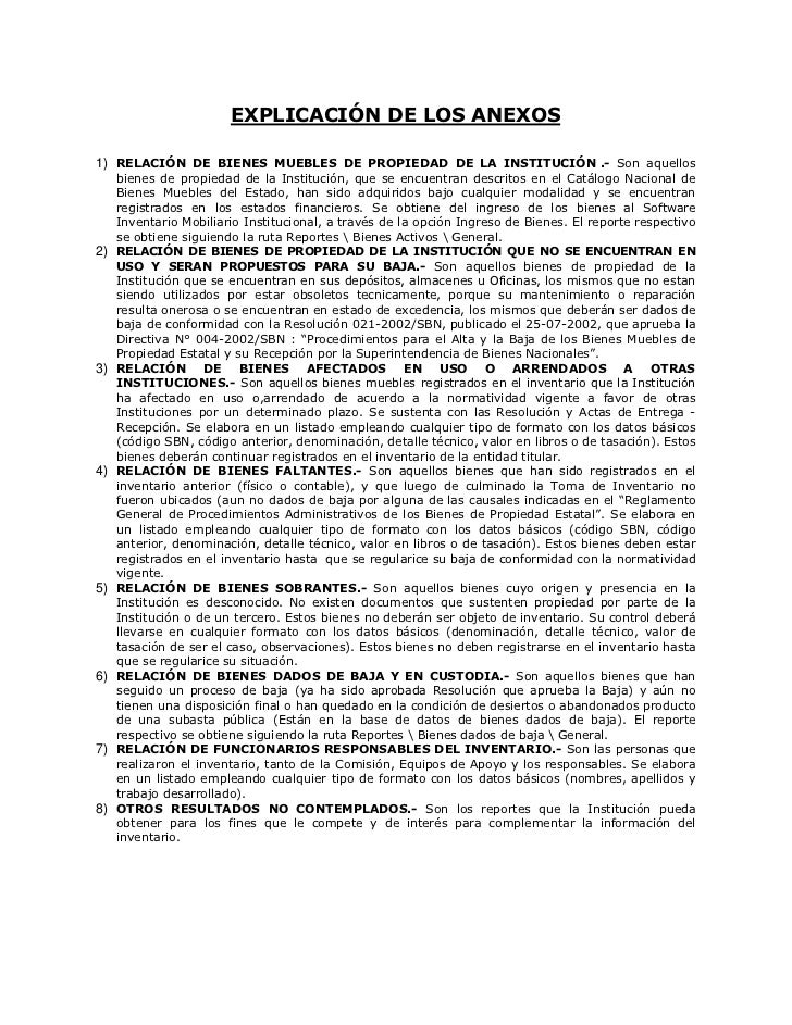 formato de informe de inventario