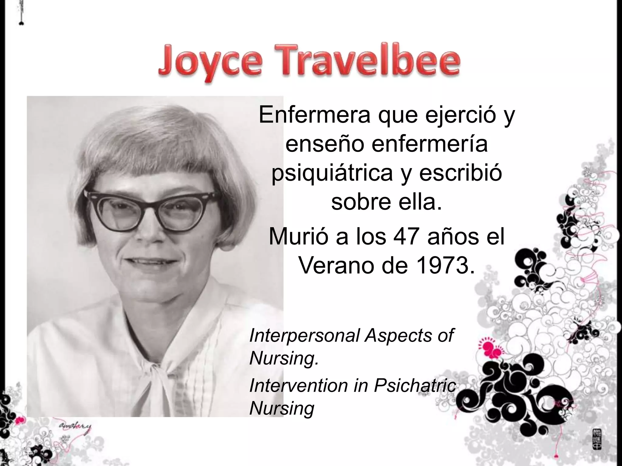 Modelo de relaciónPersona a Persona de Joyce Travelbee | PPTX