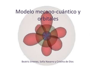 Modelo mecano-cuántico y
       orbitales




  Beatriz Jimenez, Sofia Navarro y Cristina de Dios
 