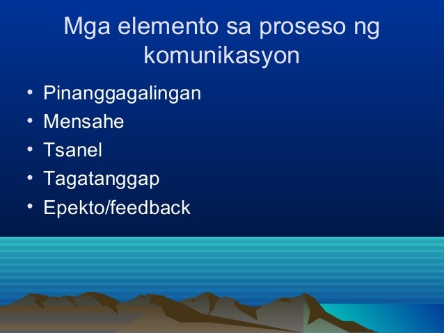 Modelo ng komunikasyon Modelo ng komunikasyon
