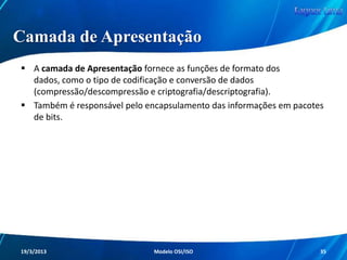Redes de Computadores
Modelo de Referência OSI/ISO
Camada de Rede

Redes de Computadores - Modelo de Referência OSI/ISO

35

 