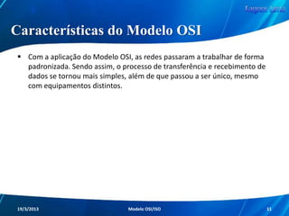 Redes de Computadores - Modelo de Referência OSI/ISO Slide 11