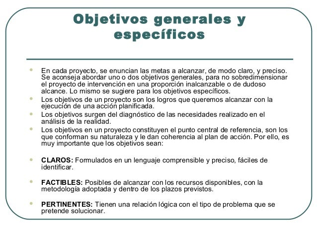 Modelo para la elaboración de proyectos sociales