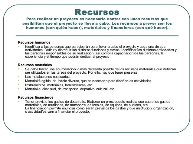Modelo para la elaboración de proyectos sociales