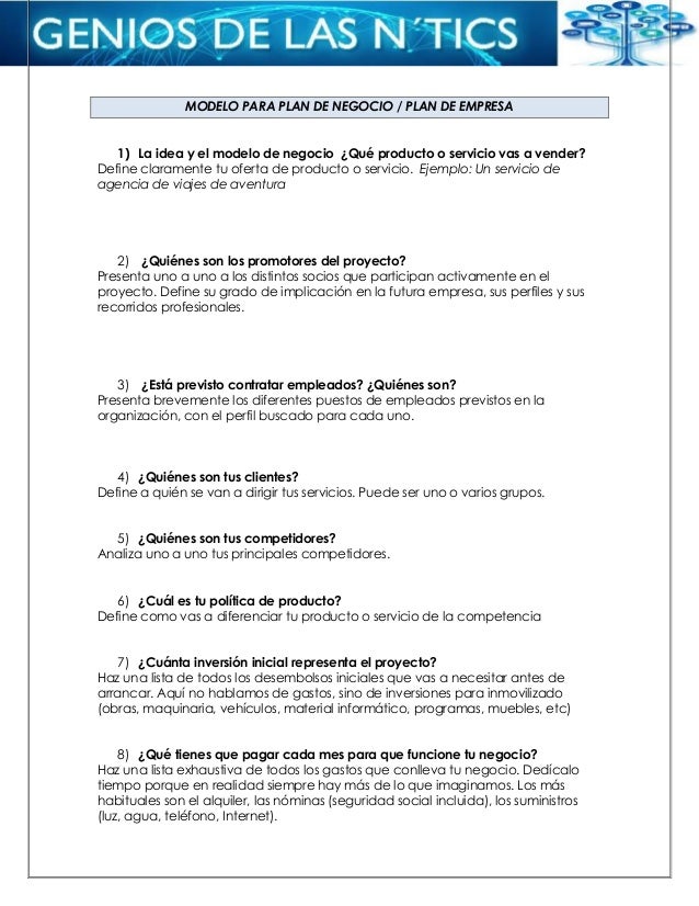 modelos de planos de negocios selo l ink co