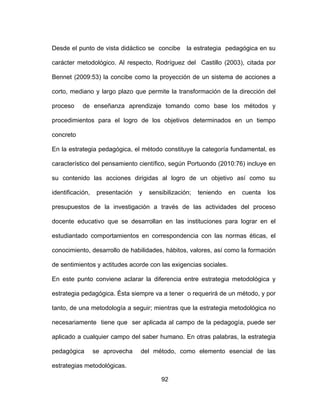 Modelo pedagógico de desarrollo de los modos de actuación pedagógicos... tesis doctoral venezolana