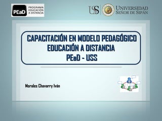CAPACITACIÓN EN MODELO PEDAGÓGICO EDUCACIÓN A DISTANCIA  PEaD - USS Morales Chavarry Iván 