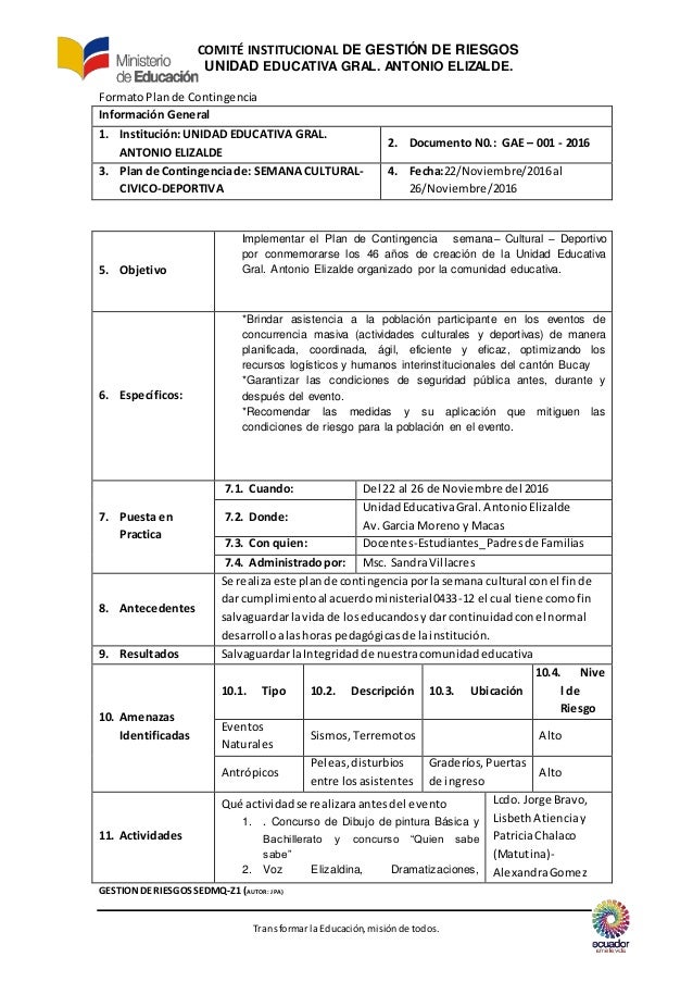 Modelo plan de contingencia afluencia masiva(1)