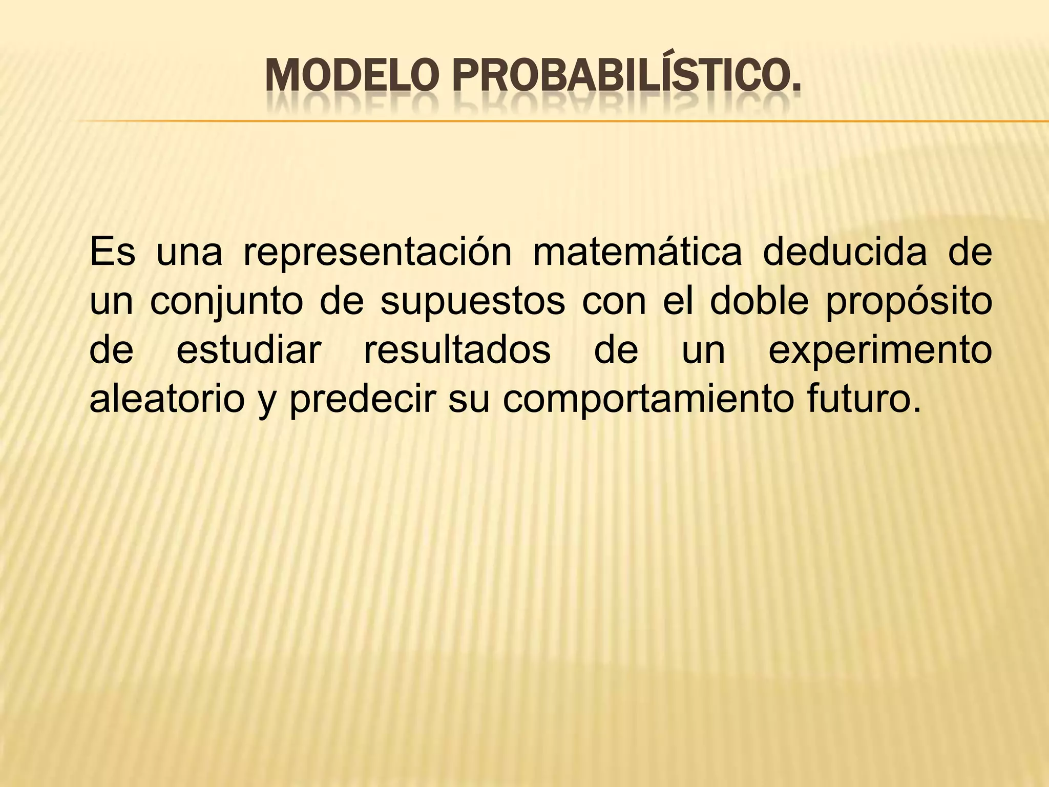 Modelo probabilistico