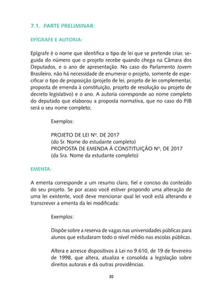 Modelo Projeto de Lei - PJB 2017